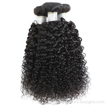 9A Factory Supply 8-24inch Jerry Curly Hair Weaving Natural Black Color 100% Indian Virgin Human Hair Extension Wigs